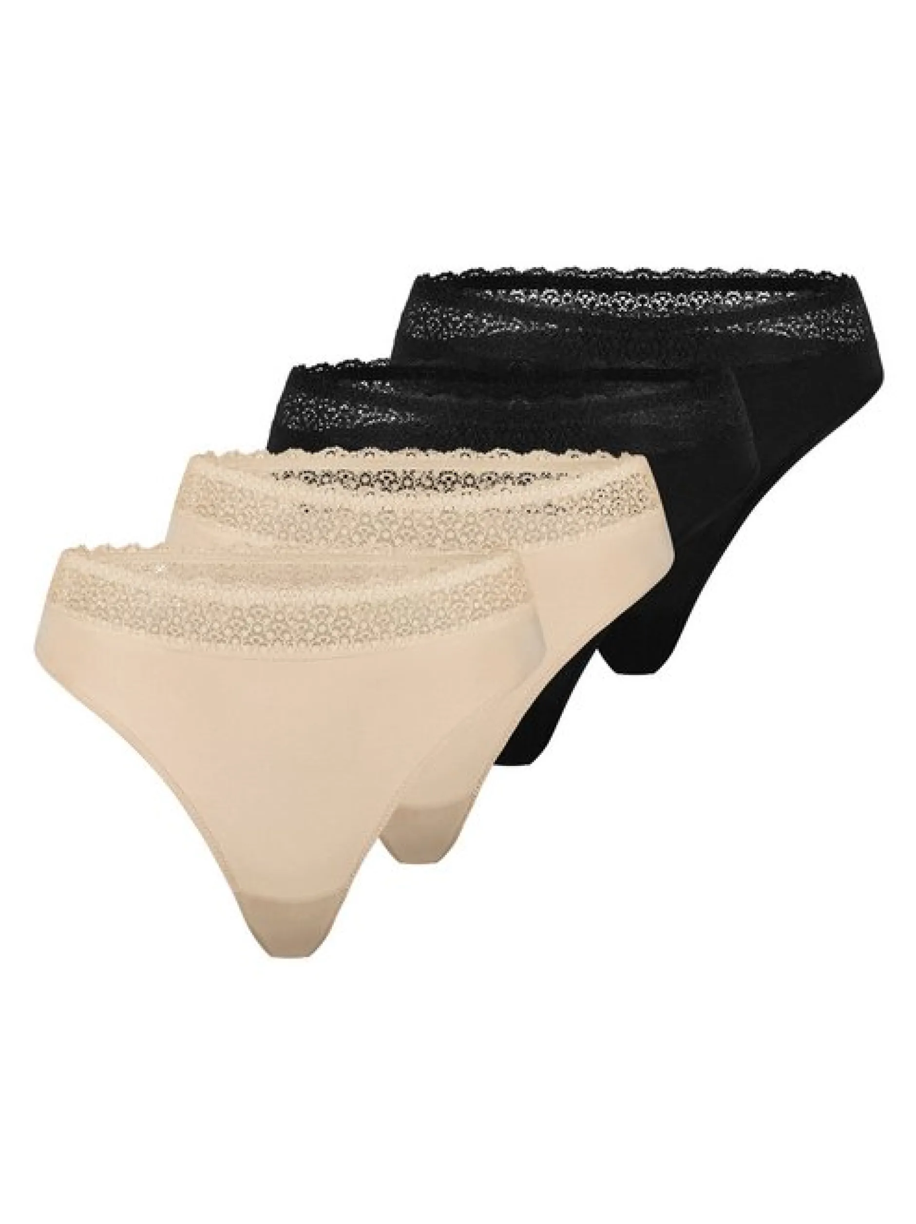 Triumph Damen String - 4er Pack Feel of Modal in mehrfarbig