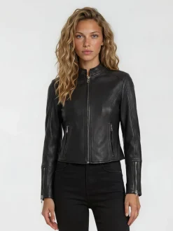 Trueprodigy Damen Bikerjacke - Vega in schwarz