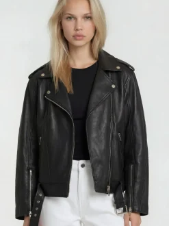 Trueprodigy Damen Lederjacke - Dua in schwarz
