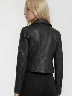 Trueprodigy Damen Lederjacke - Raven in schwarz