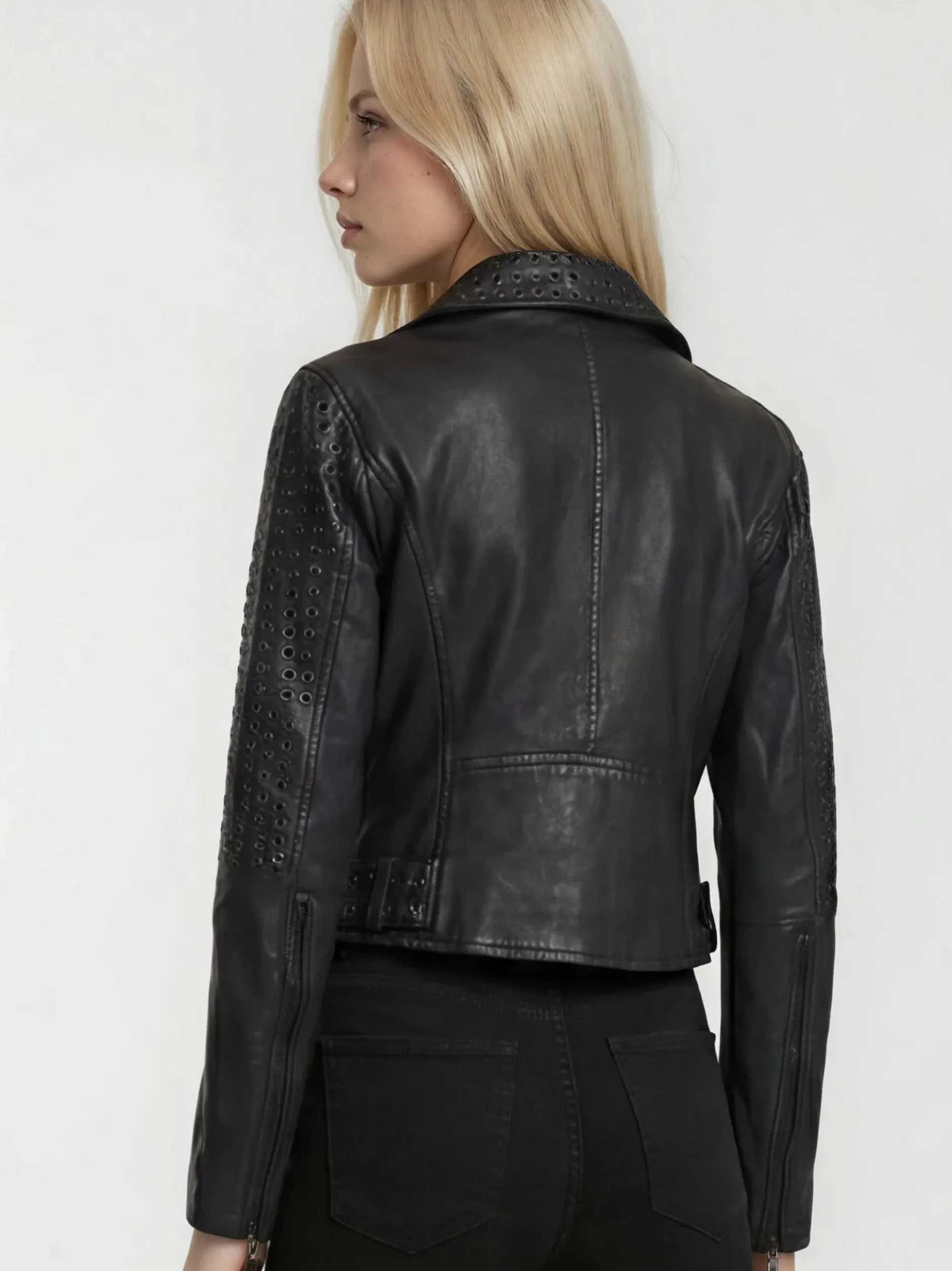 Trueprodigy Damen Lederjacke - Raven in schwarz