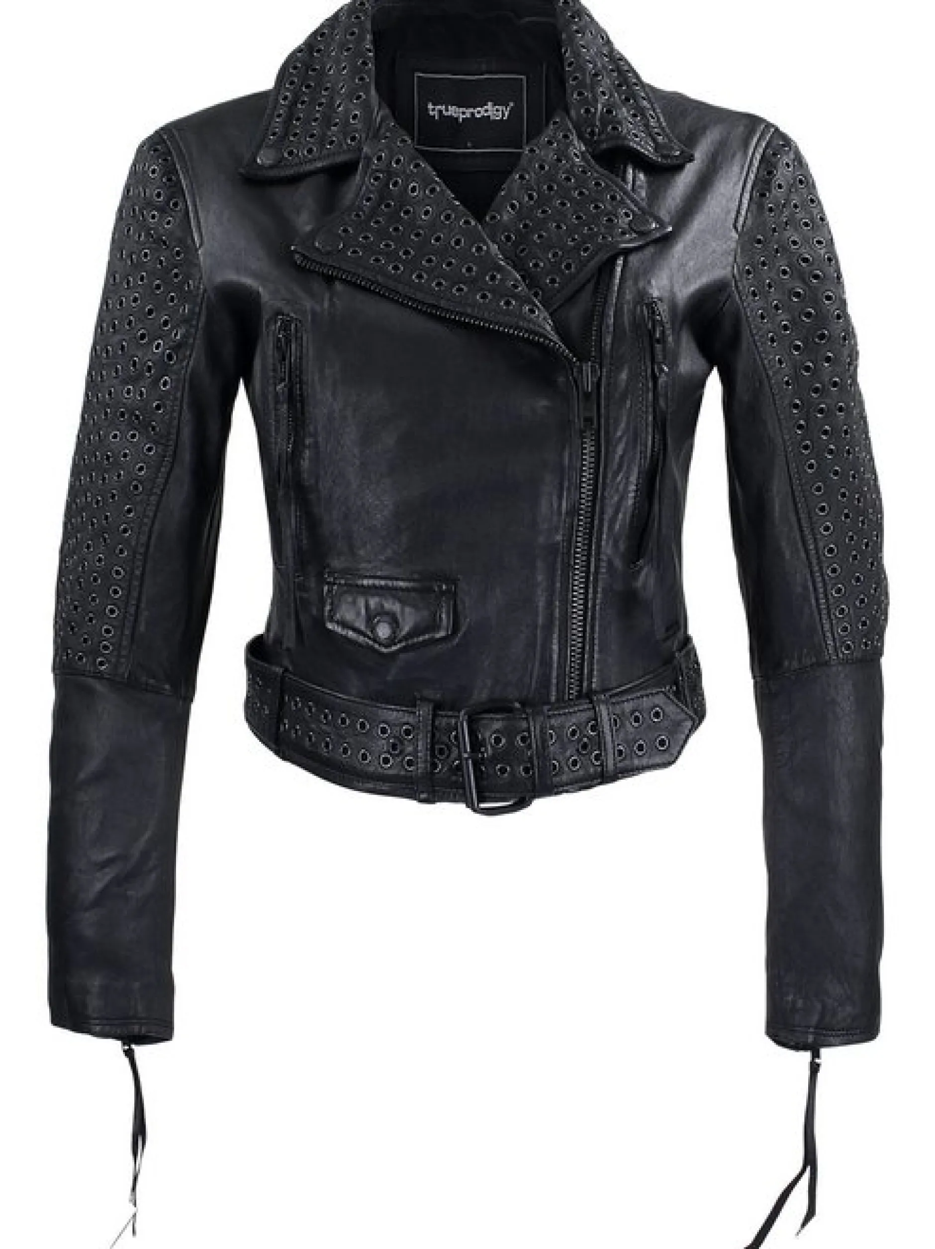 Trueprodigy Damen Lederjacke - Raven in schwarz