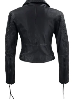 Trueprodigy Damen Lederjacke - Raven in schwarz
