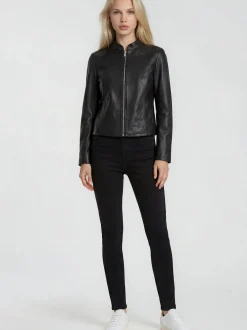 Trueprodigy Damen Lederjacke - Kami in schwarz