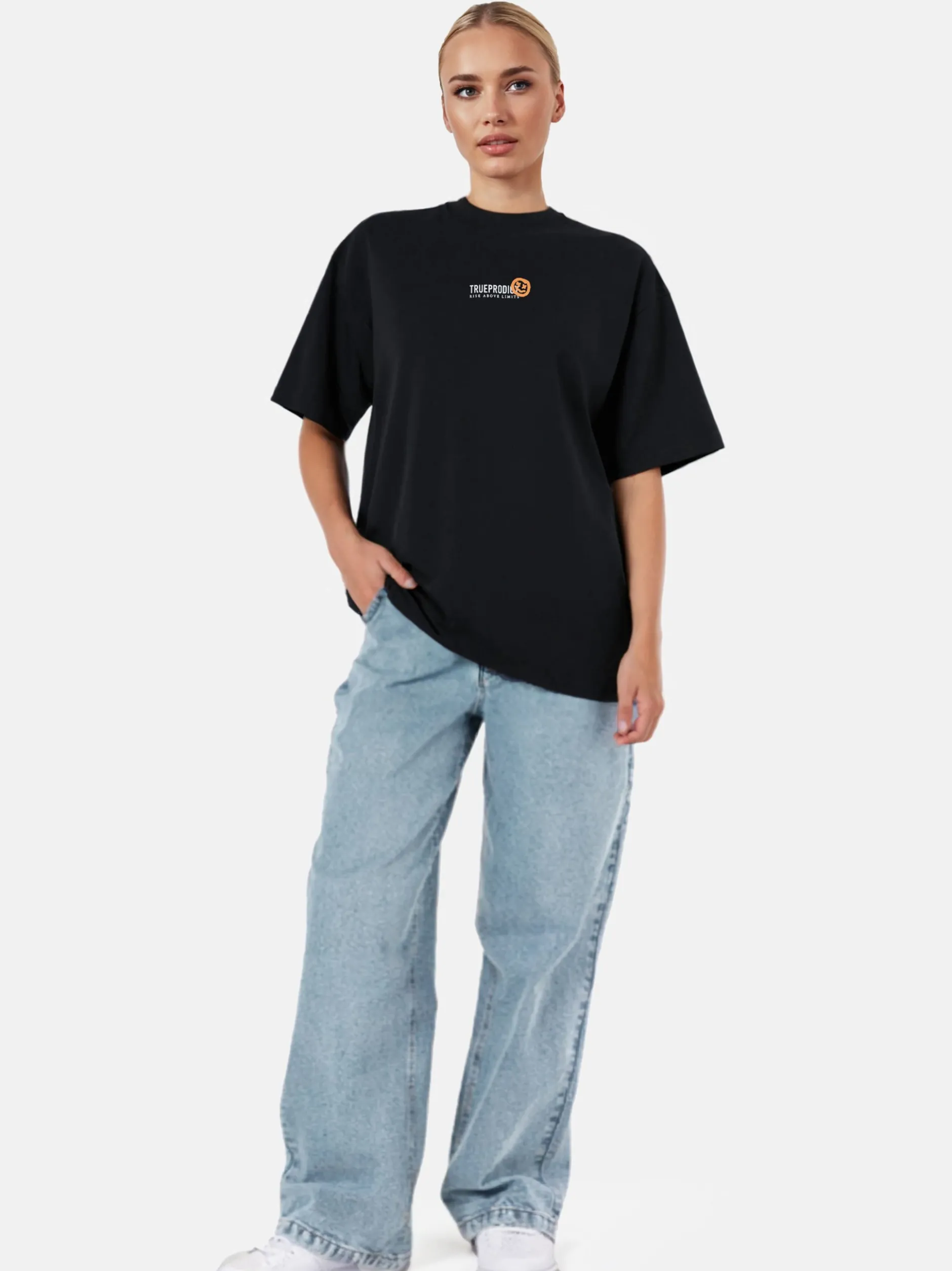 Trueprodigy Damen Oversize-Shirt - Juniper F in schwarz