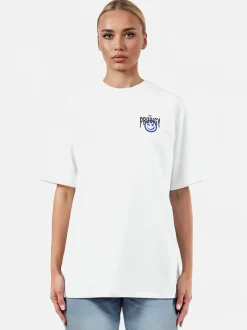 Trueprodigy Damen Oversize-Shirt - Hajin F in weiß