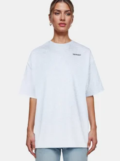 Trueprodigy Damen Oversize-Shirt - Lior F in hellgrau