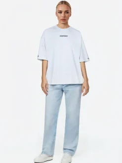 Trueprodigy Damen Oversize-Shirt - Kai F in hellgrau