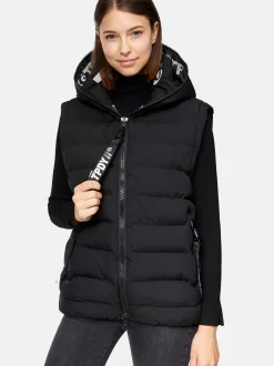 Trueprodigy Damen Steppweste - Matthew F in schwarz