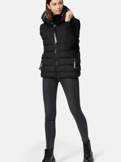Trueprodigy Damen Steppweste - Matthew F in schwarz