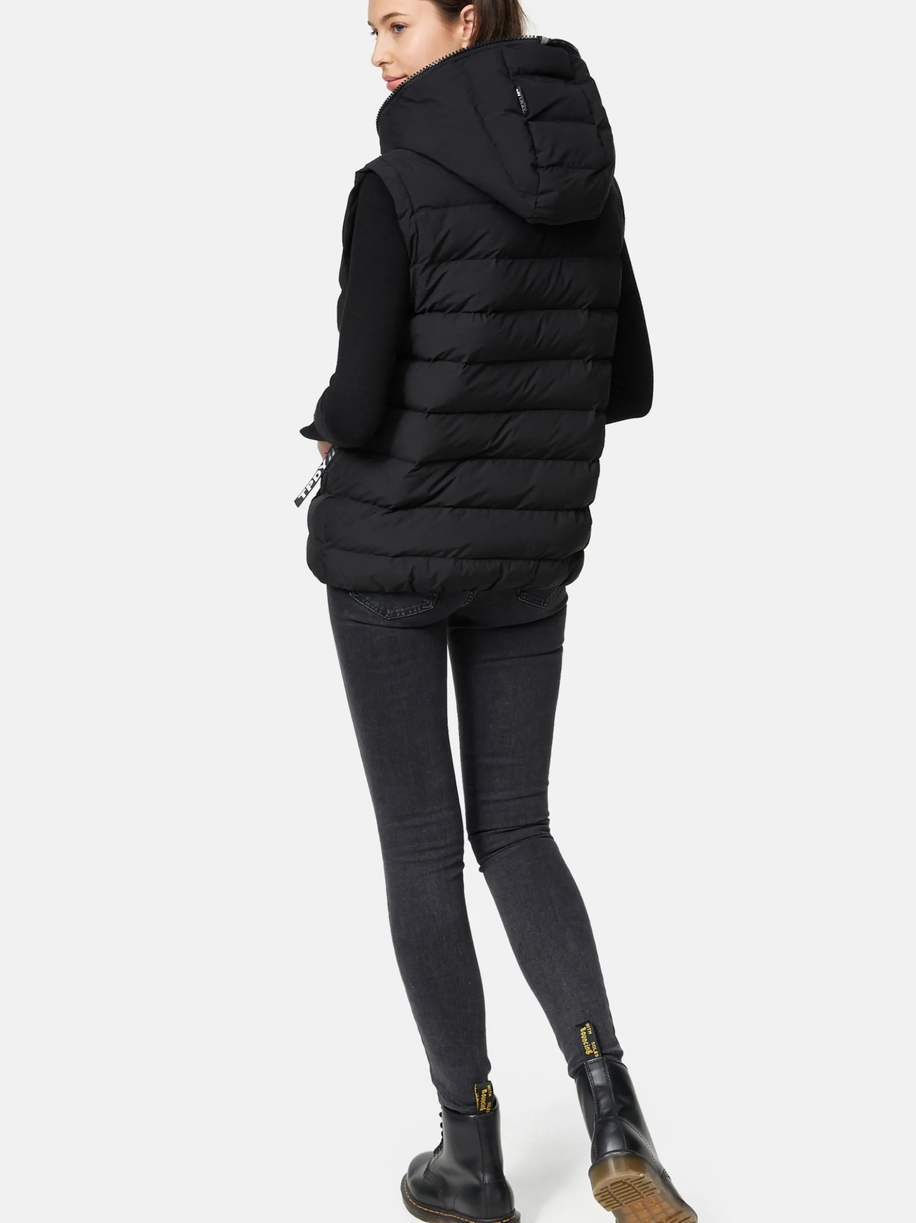 Trueprodigy Damen Steppweste - Matthew F in schwarz
