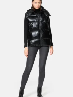 Trueprodigy Damen Steppweste - Darko F in schwarz