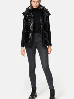 Trueprodigy Damen Steppweste - Darko F in schwarz