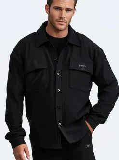 Trueprodigy Herren Freizeithemd - Wyatt in schwarz