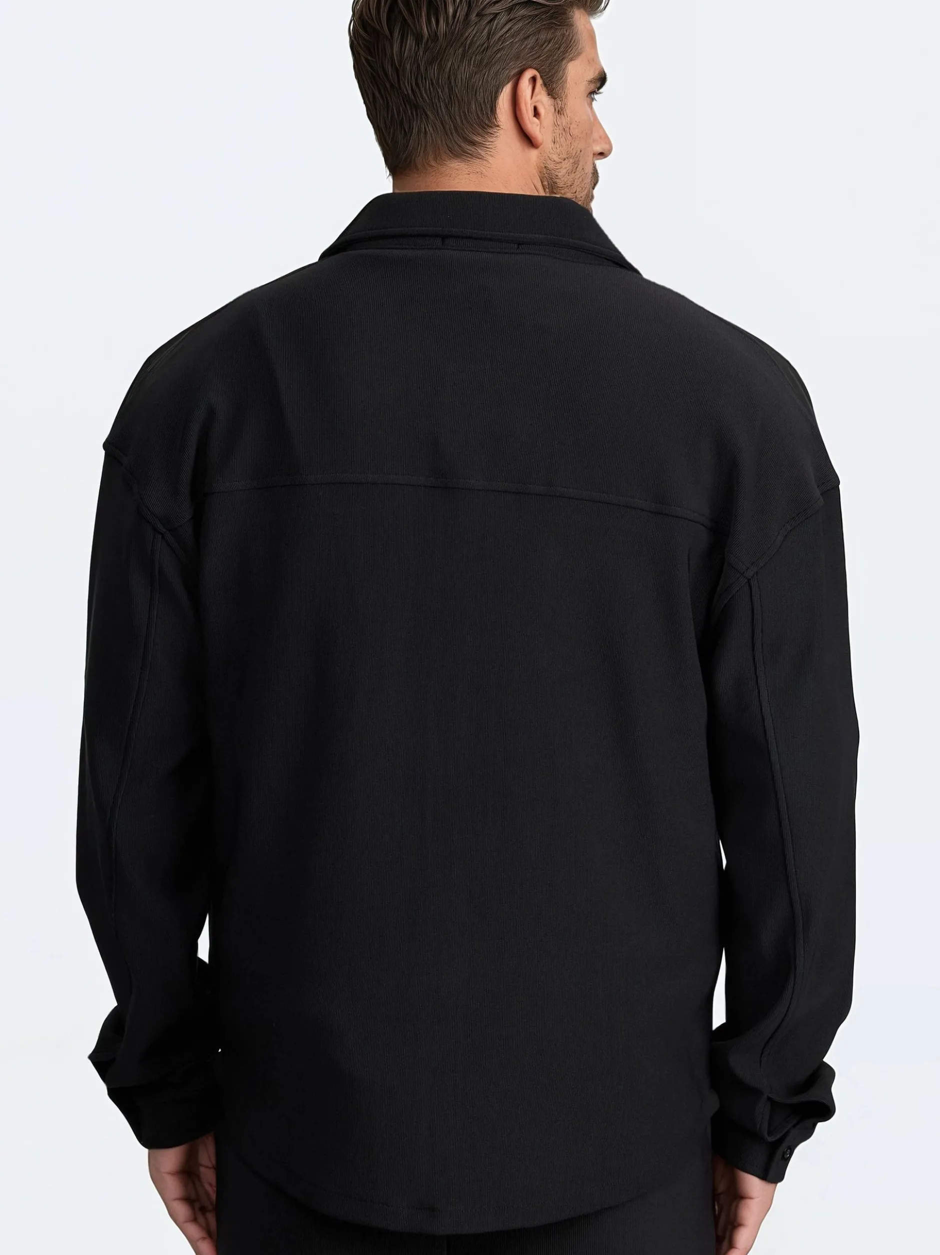 Trueprodigy Herren Freizeithemd - Wyatt in schwarz