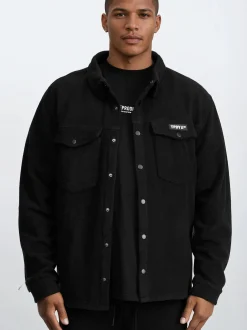 Trueprodigy Herren Freizeithemd - Bill in schwarz