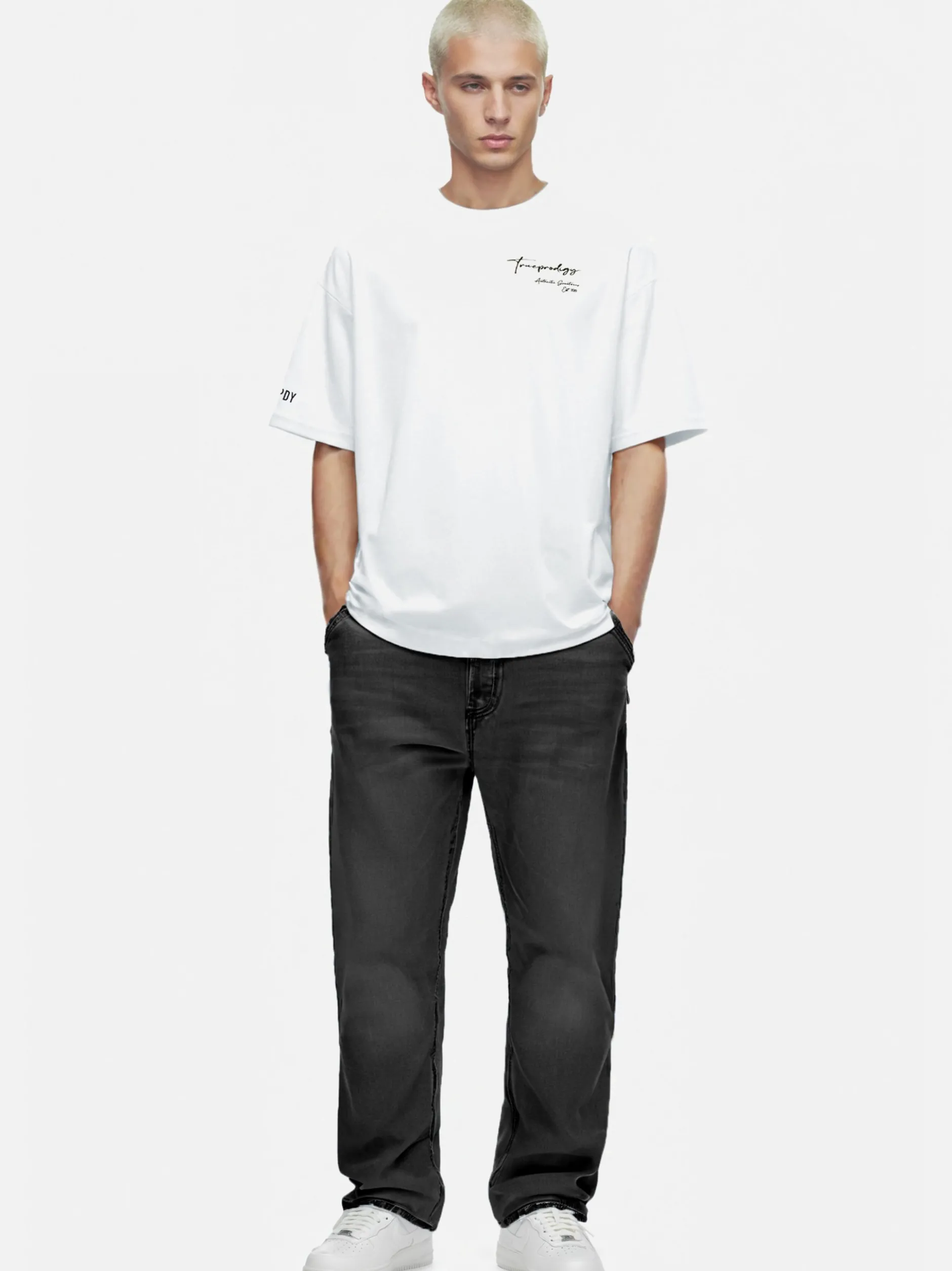 Trueprodigy Herren Oversize-Shirt - Marin in weiß