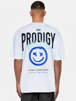 Trueprodigy Herren Oversize-Shirt - Hajin in hellgrau
