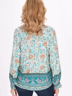 Usha Damen Bluse in aqua