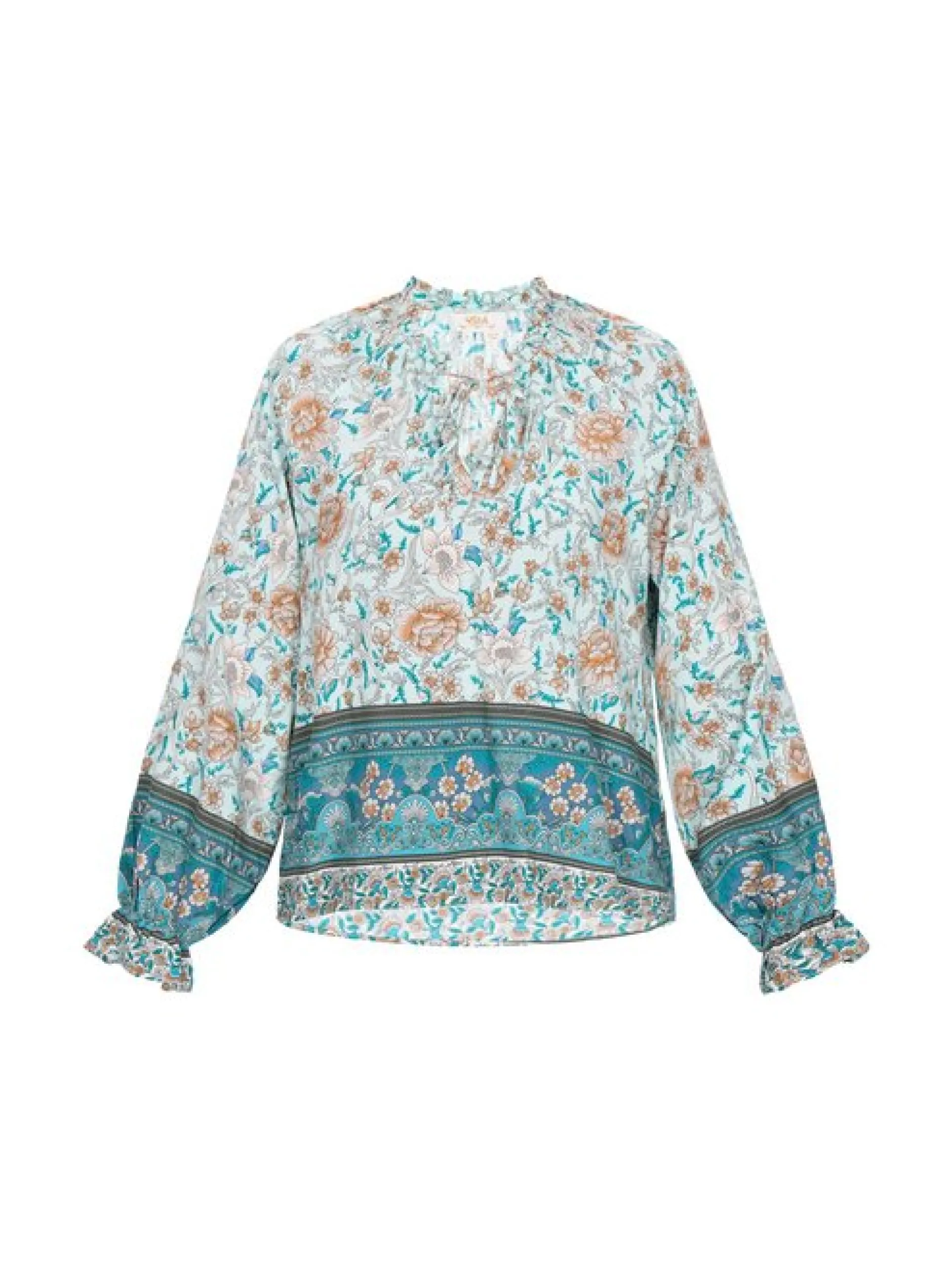 Usha Damen Bluse in aqua