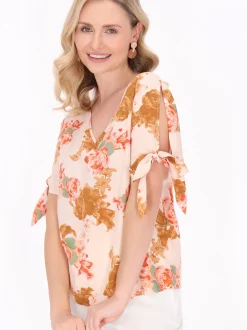 Usha Damen Bluse in beige