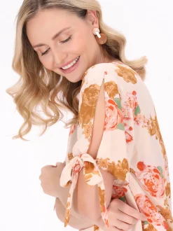 Usha Damen Bluse in beige
