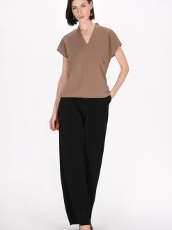 Usha Damen Bluse in beige