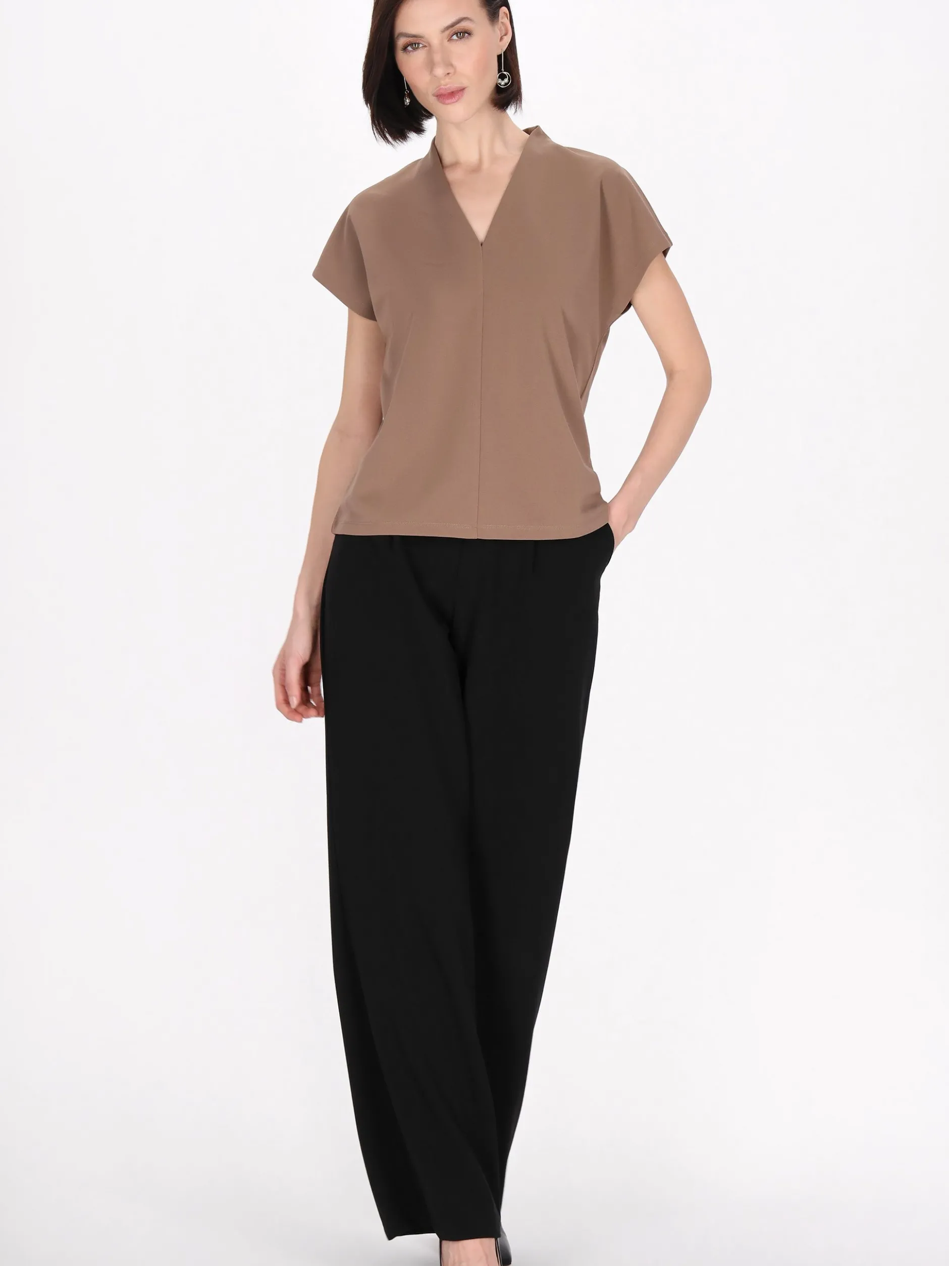 Usha Damen Bluse in beige