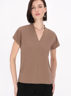 Usha Damen Bluse in beige