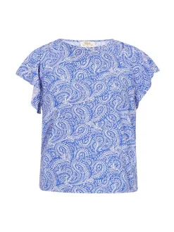 Usha Damen Bluse in blau