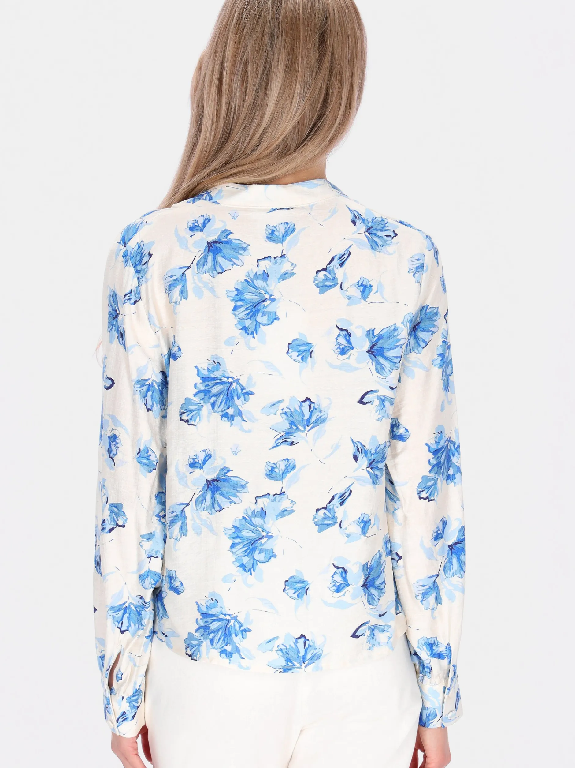 Usha Damen Bluse in blau