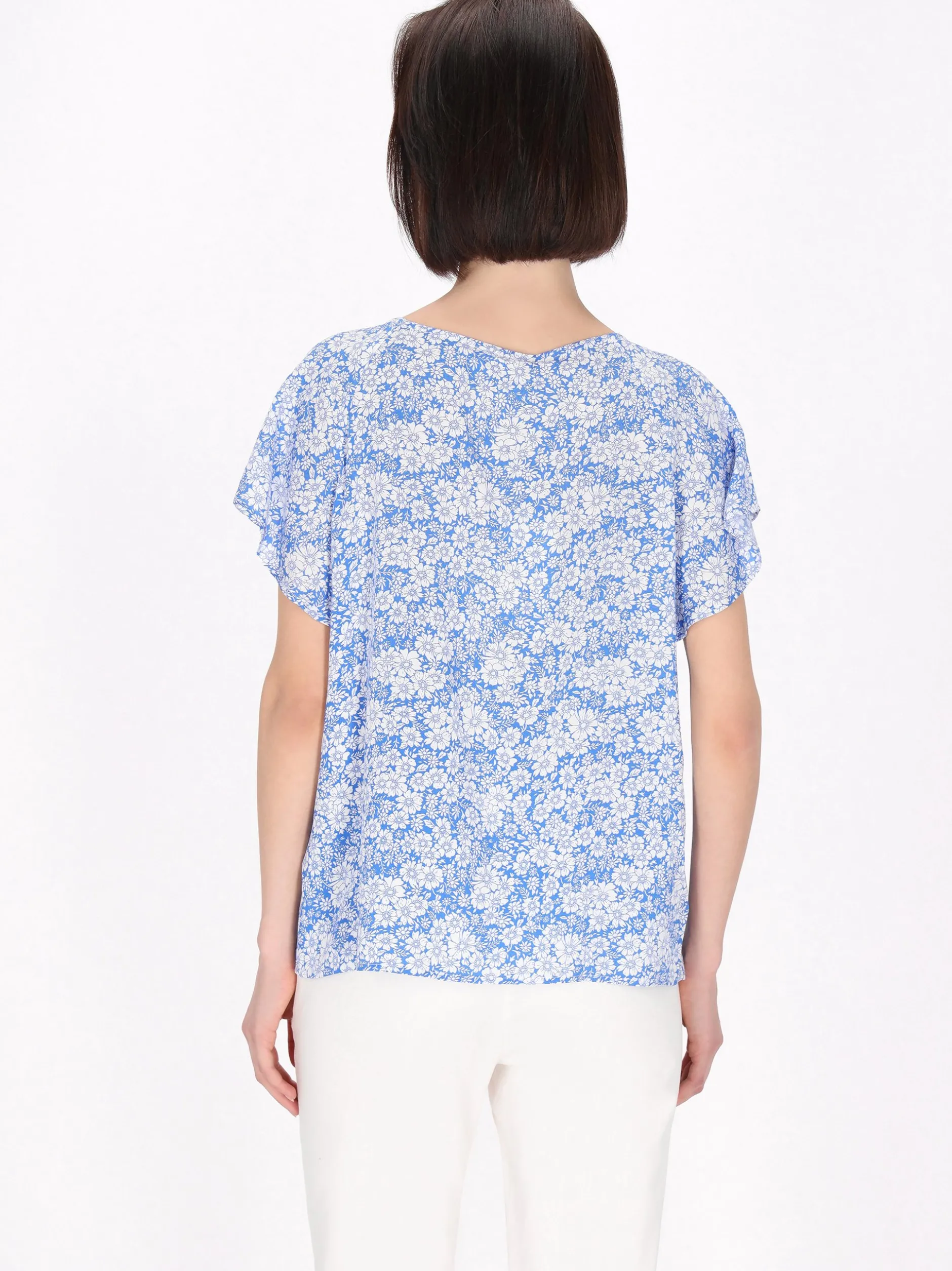 Usha Damen Bluse in blau