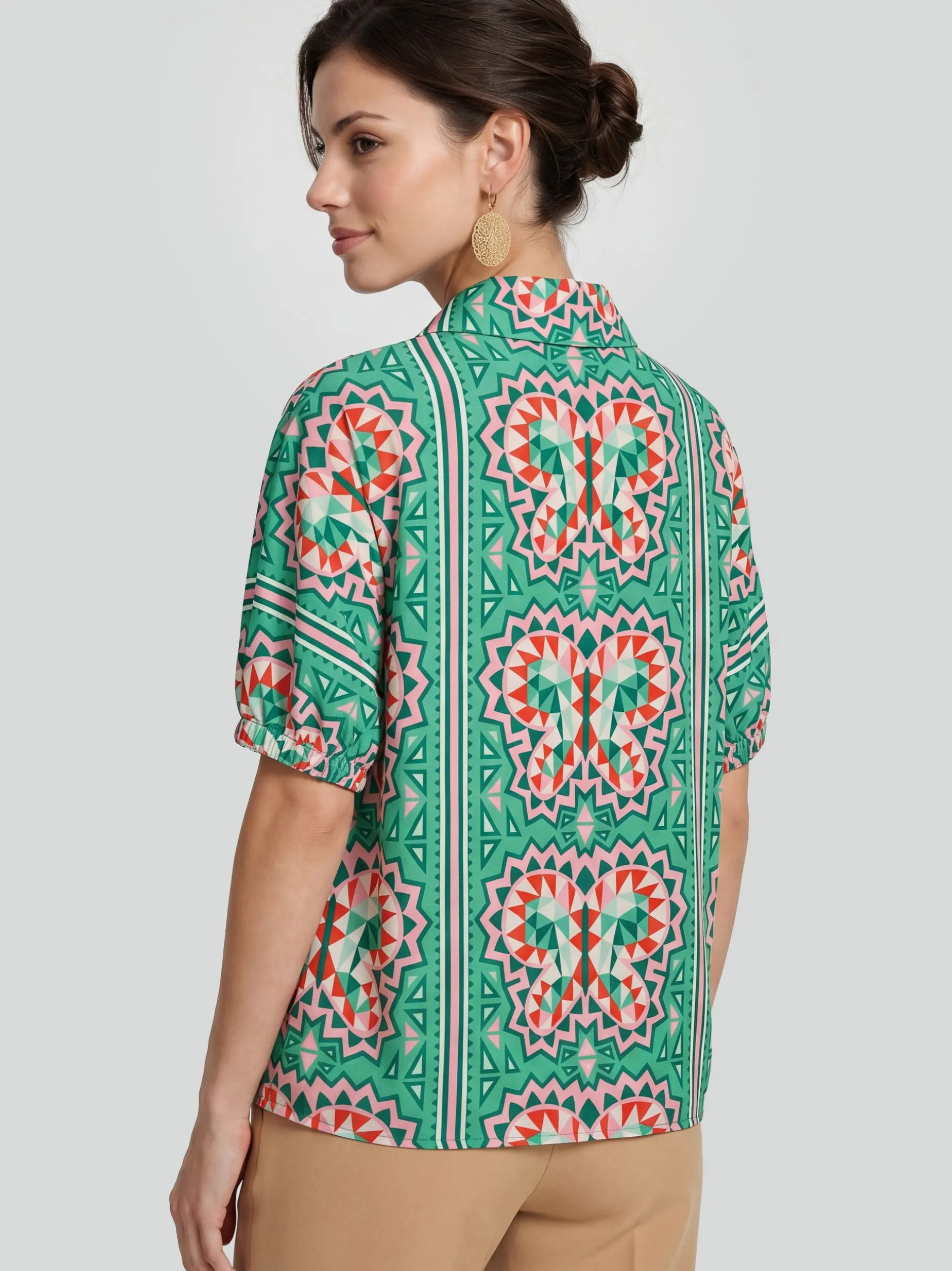 Usha Damen Bluse in grün
