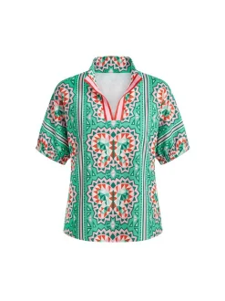 Usha Damen Bluse in grün