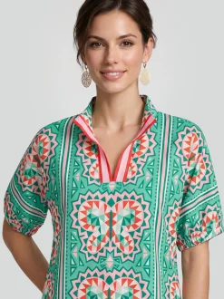 Usha Damen Bluse in grün