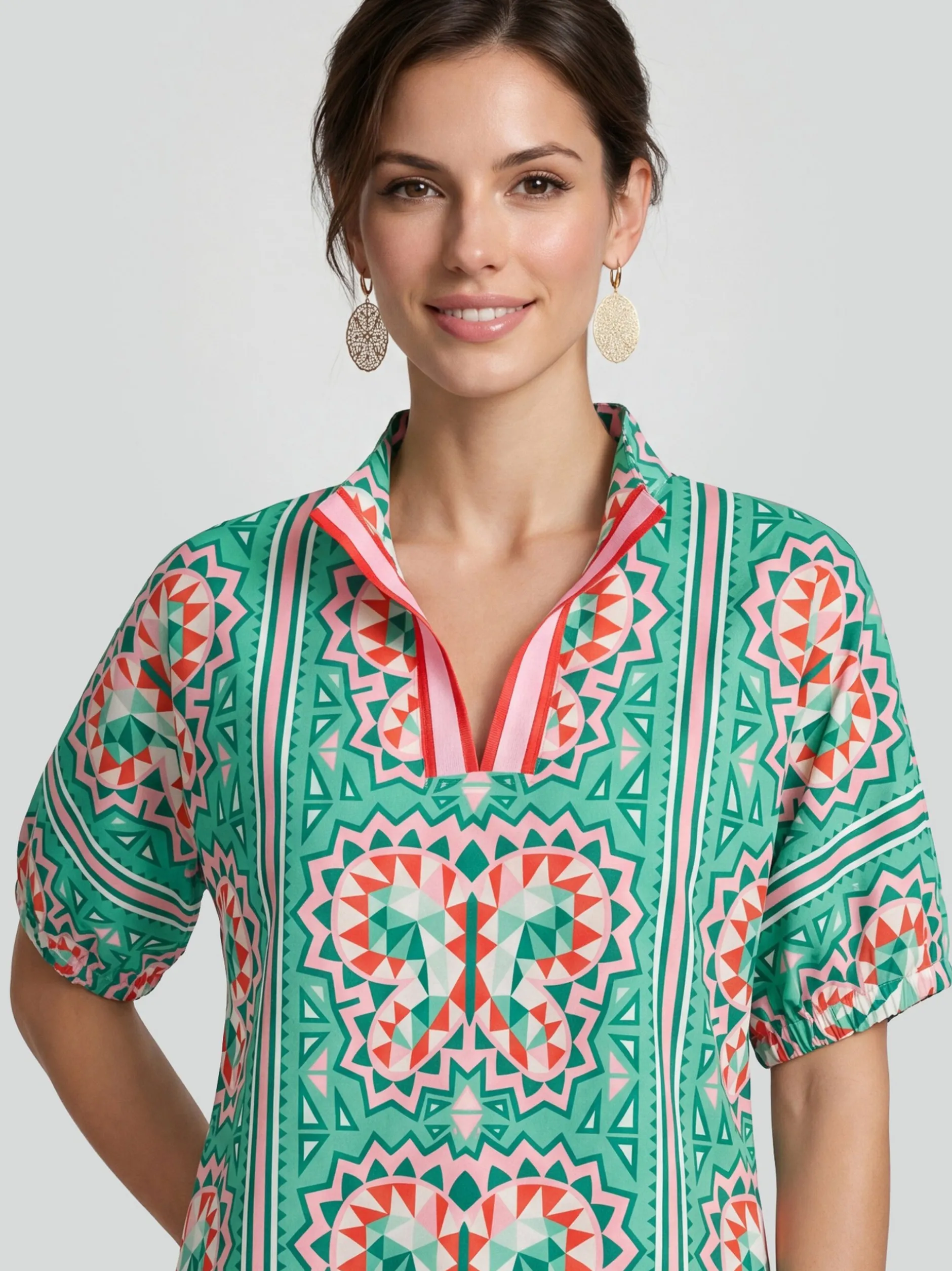 Usha Damen Bluse in grün