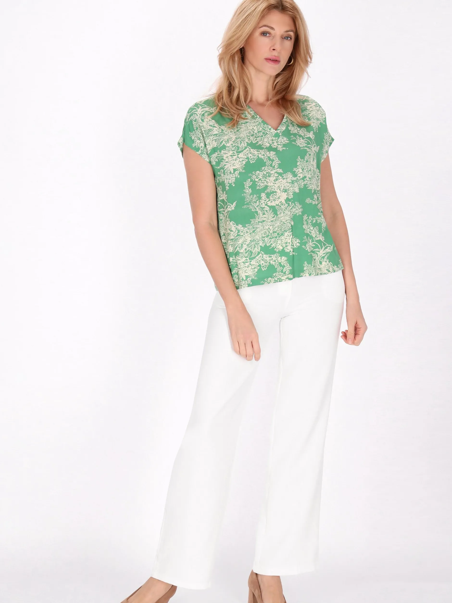 Usha Damen Bluse in grün