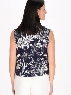 Usha Damen Bluse in marine