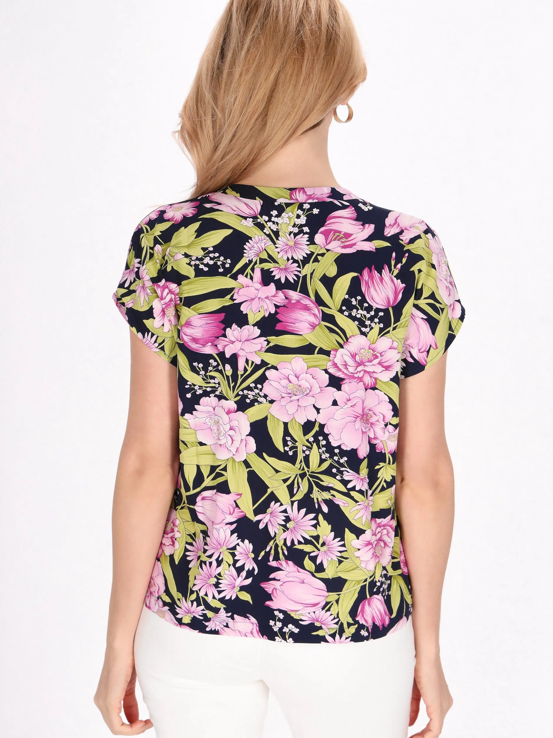 Usha Damen Bluse in marine