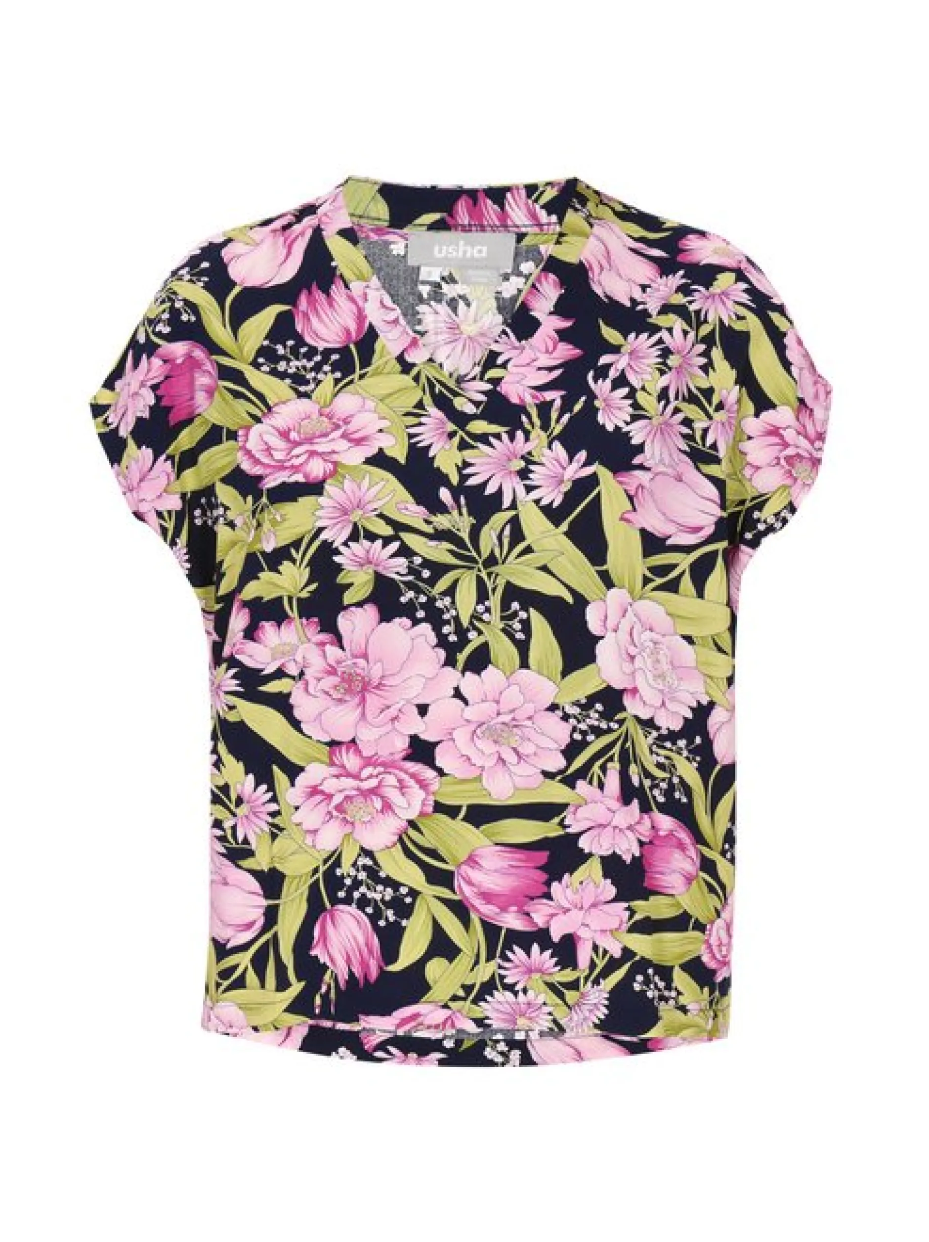 Usha Damen Bluse in marine