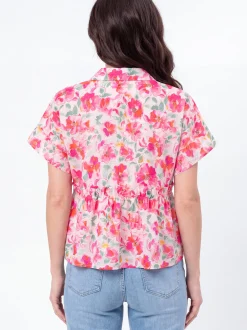 Usha Damen Bluse in mehrfarbig