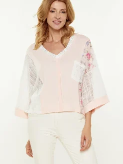 Usha Damen Bluse in mehrfarbig