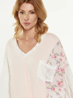 Usha Damen Bluse in mehrfarbig