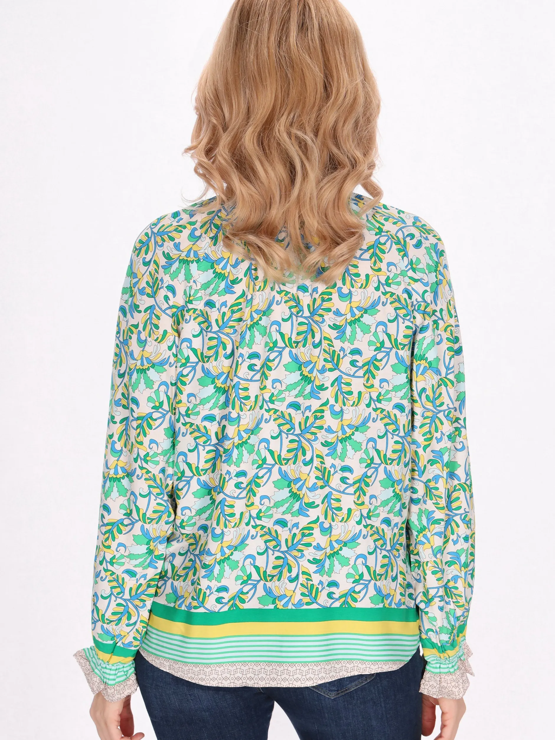 Usha Damen Bluse in mehrfarbig