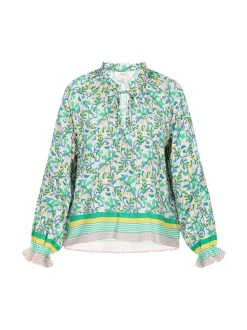 Usha Damen Bluse in mehrfarbig