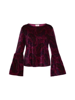 Usha Damen Bluse in mehrfarbig - Ausschnitt: Rundhals