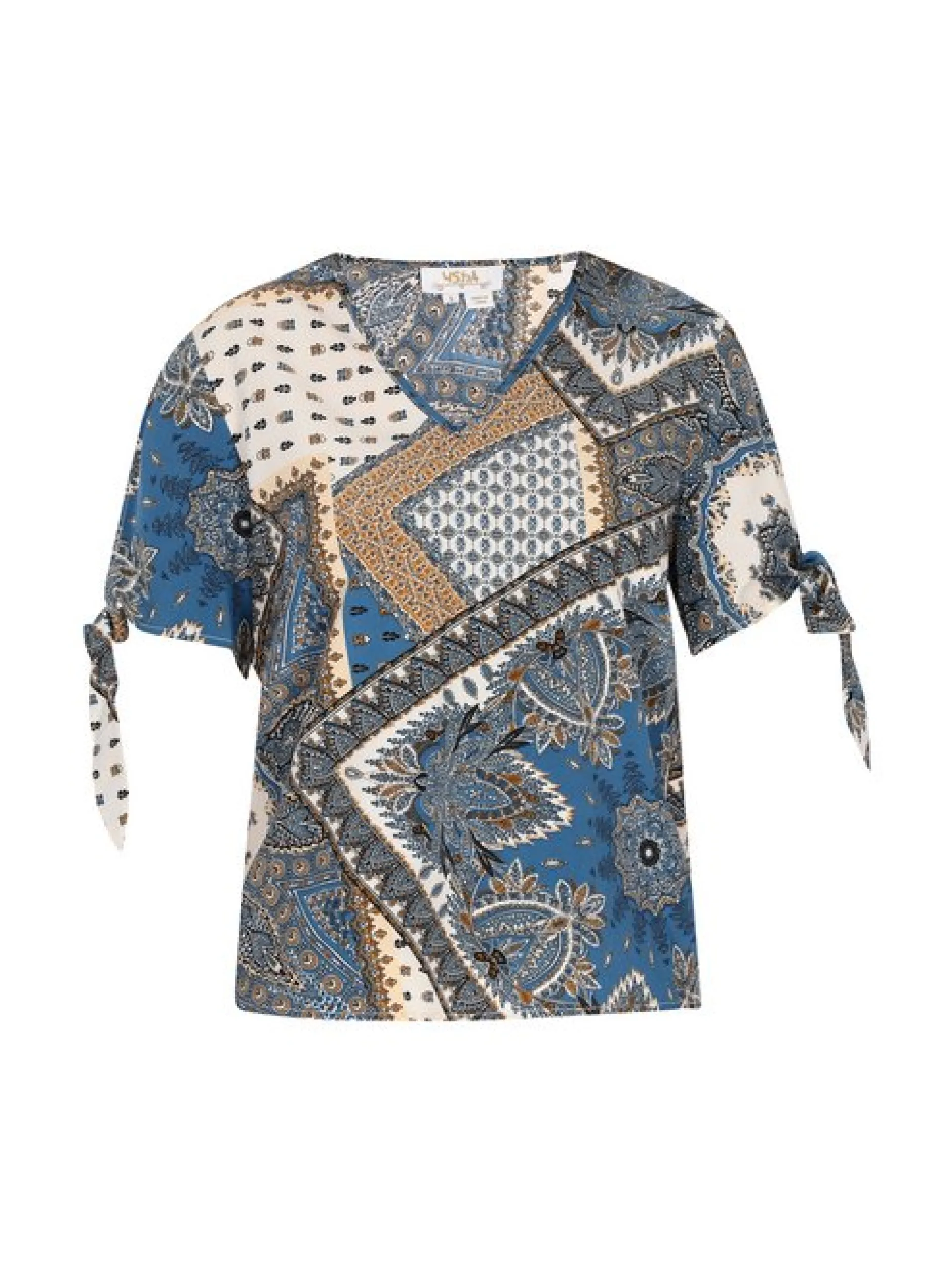 Usha Damen Bluse in mehrfarbig