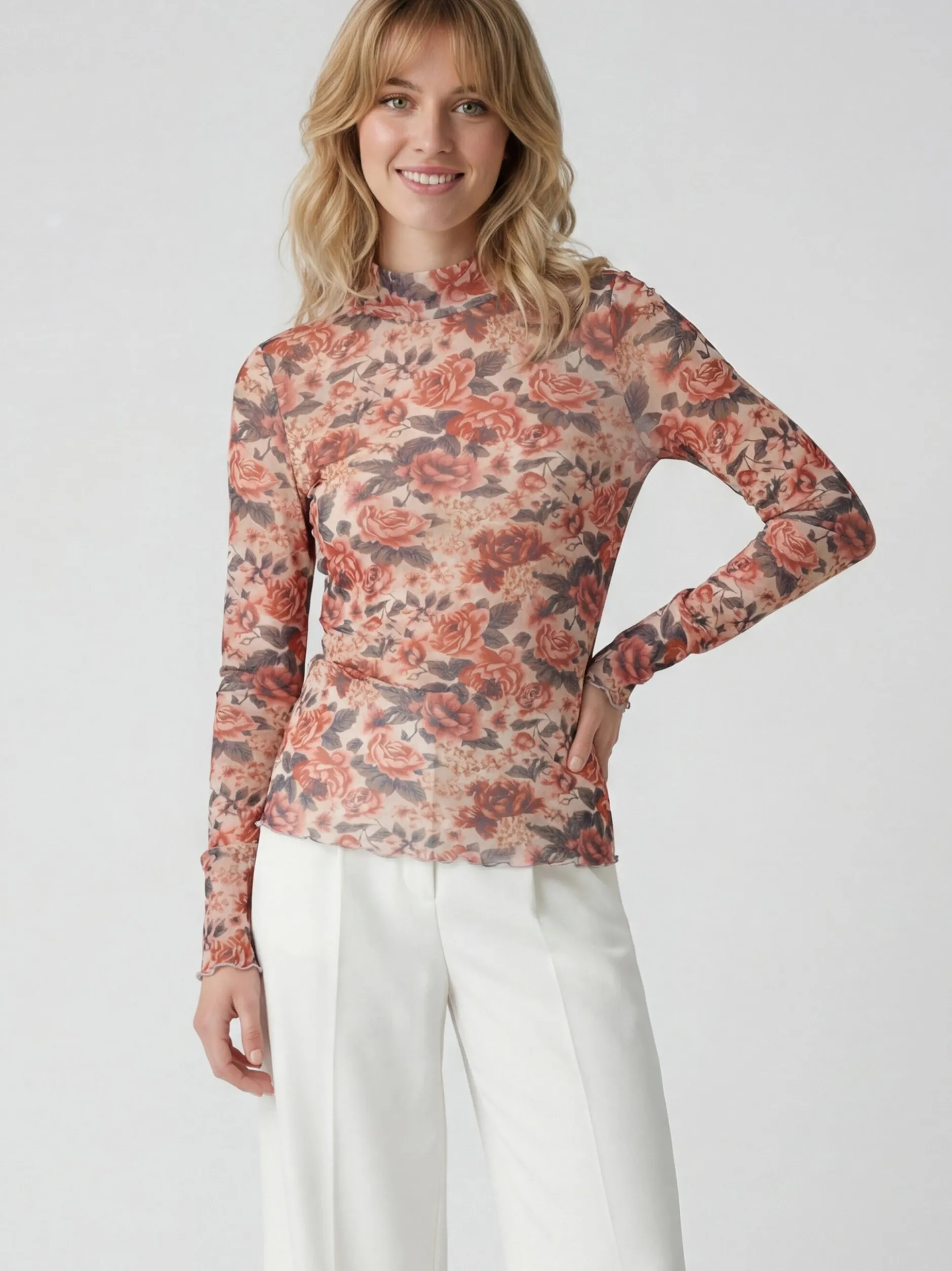 Usha Damen Bluse in rosa