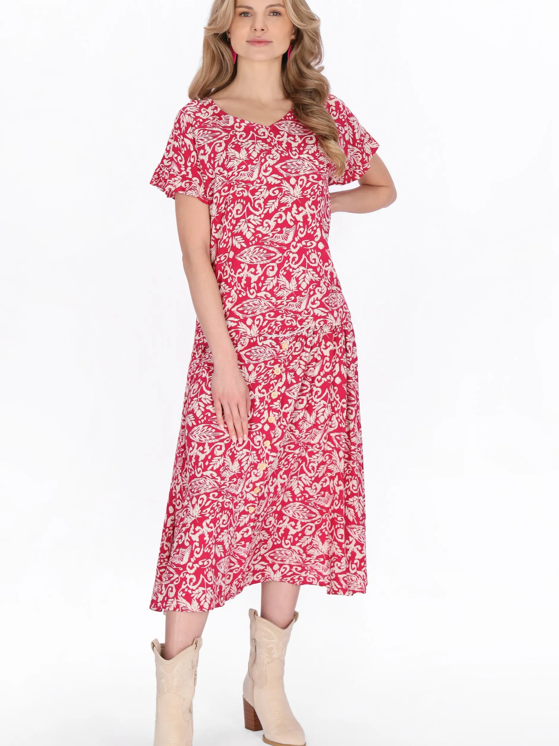 Usha Damen Bluse in rosa