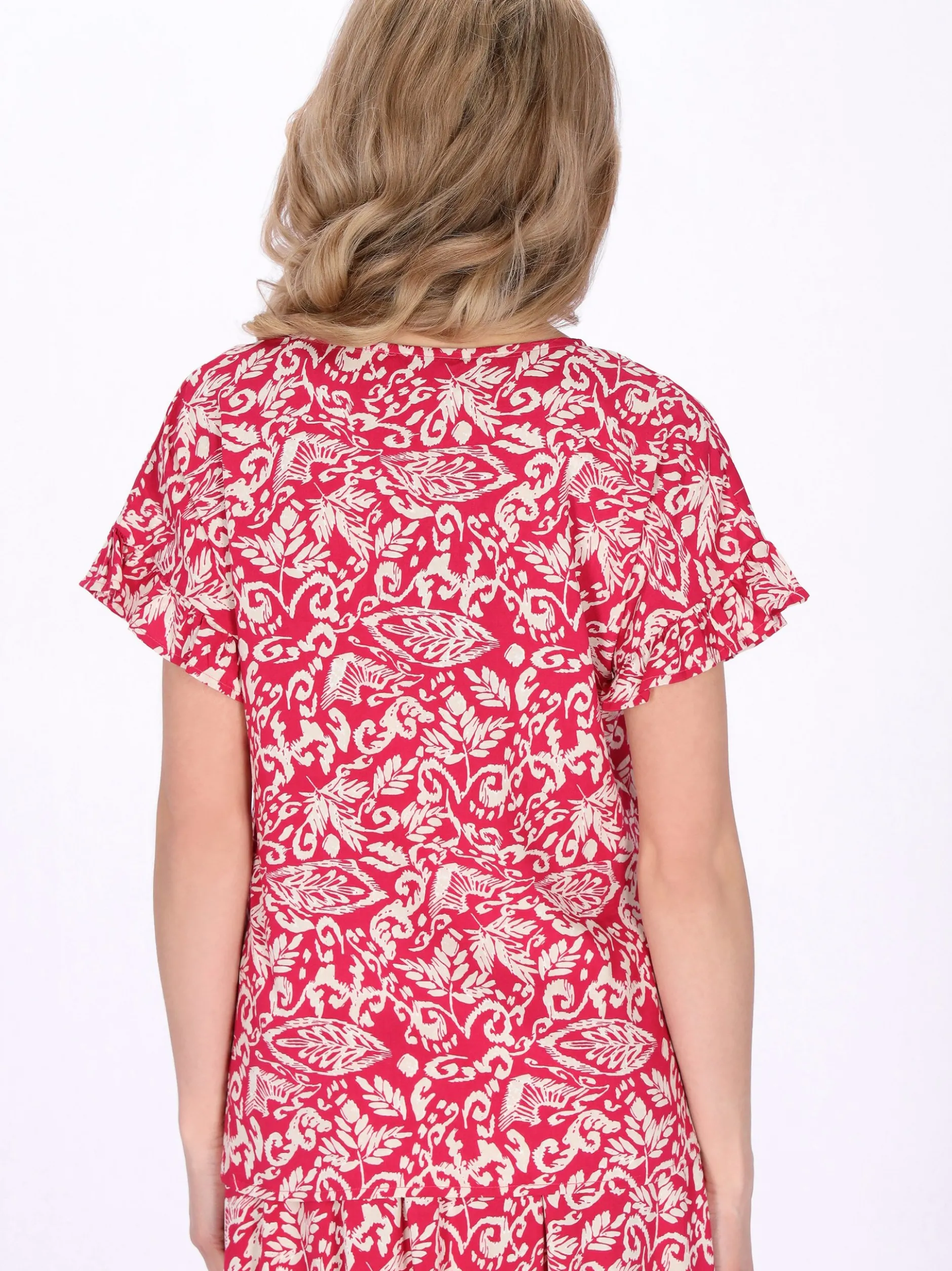 Usha Damen Bluse in rosa